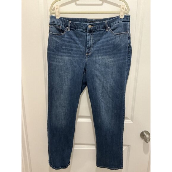 Chico's Denim - Chicos Jeans 2.5 (14) So Lifting Slim Leg Med Wash Stretch